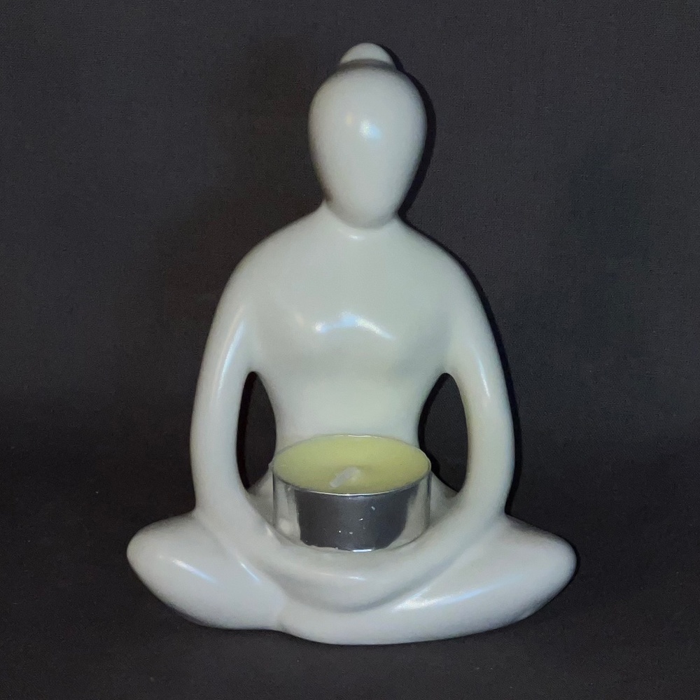 Meditating Figure Candle Holder